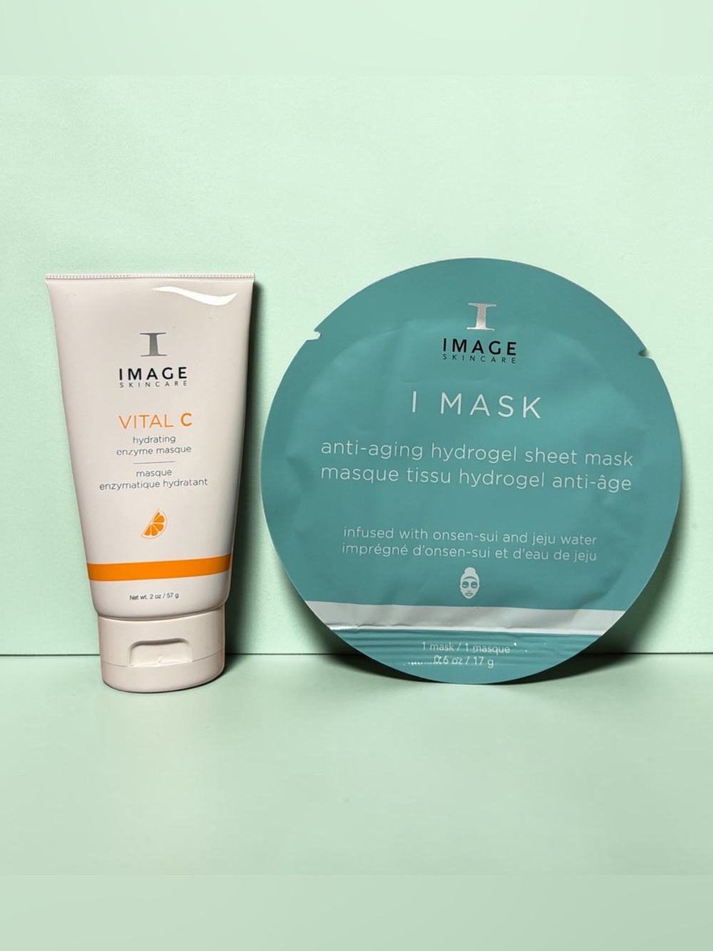 Image Skincare Vital C Hydrating Enzyme Masque & 2X I Mask - Teal and White